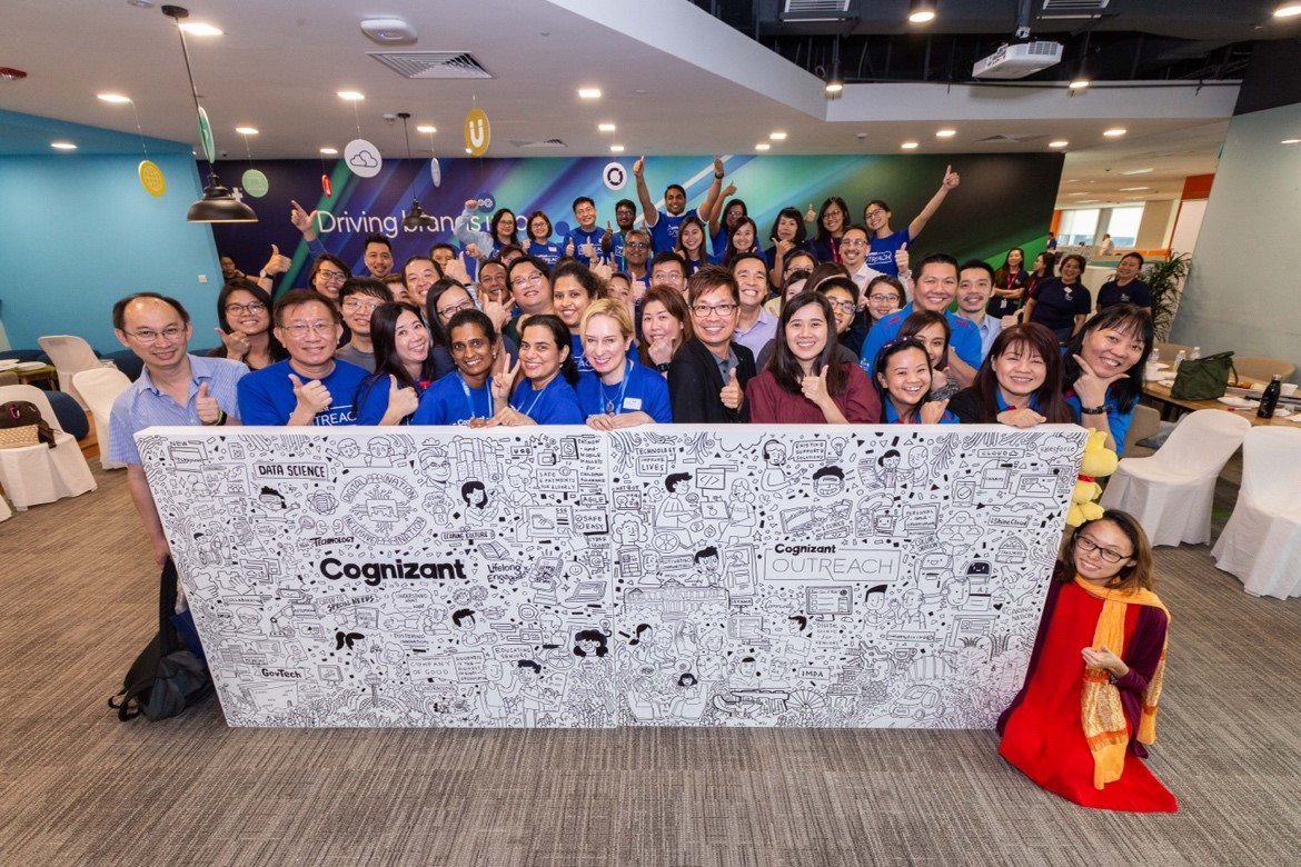 Cognizant with community partners advocating for Digital Inclusion at “Cognizant Community Café”